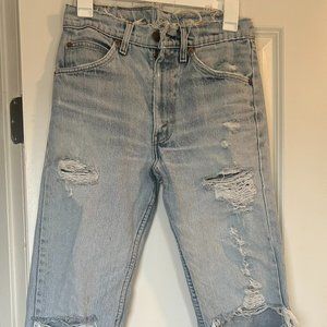 Levi's Vintage 505 Distressed Orange tab Jeans